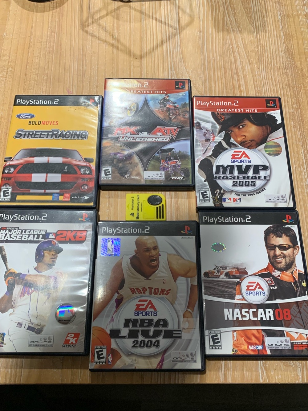 Sony PlayStation 2 Sports & Racing Game Set - Black, Yellow, Red